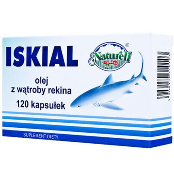 Iskial tran z wątroby rekina 120 kaps