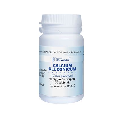 Obrazek Calcium gluconicum 500mg 50 tabletek 