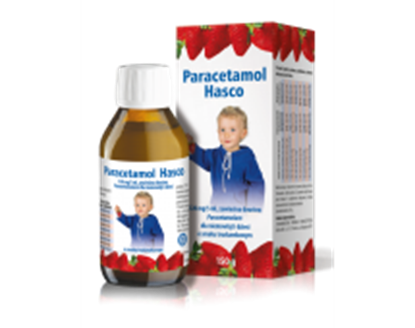 Obrazek Paracetamol Hasco syrop truskawkowy 120 mg/5ml  150 g