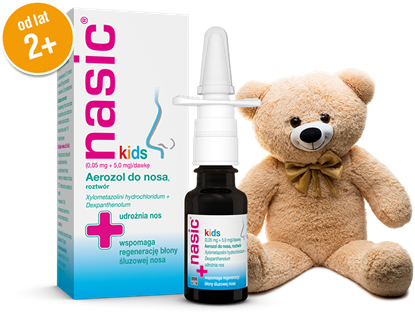 Obrazek Nasic Kids aerozol (0,05mg+5mg), 10 ml