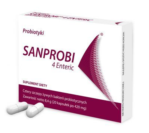 Obrazek Sanprobi 4 Enteric 20 kapsułek