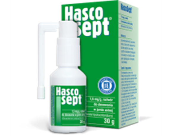 Obrazek Hascosept aerozol 1.5 mg/1g 30 ml