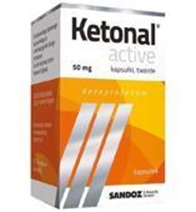 Obrazek Ketonal Active 50 mg  20 kapsułek