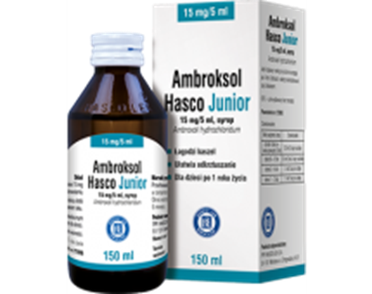 Obrazek Ambroksol Hasco Junior 15mg/5ml 150 ml