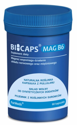 BICAPS MAG B6 - Suplement diety z cytrynianem magnezu i witaminą B6