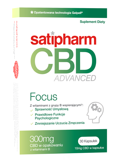 satipharm CBD advanced focus Kapsułki odpowiednik oleju CBD