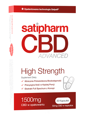 Satipharm CBD Advanced High Strength 50 mg 30 kapsułek