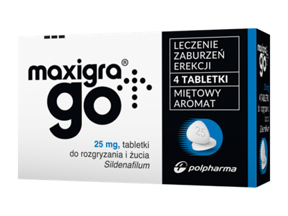 Obrazek Maxigra Go 25mg 4 tabletki