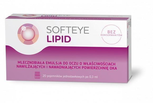 Obrazek Softeye Lipid 20 pojemników po 0,3 ml