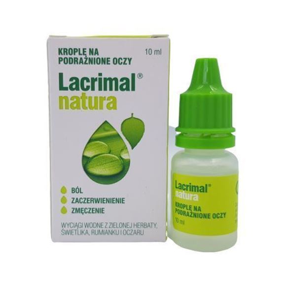 Obrazek Lacrimal natura Plus 10 ml krople do oczu