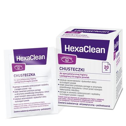 Obrazek HexaClean Chusteczki 20 sztuk