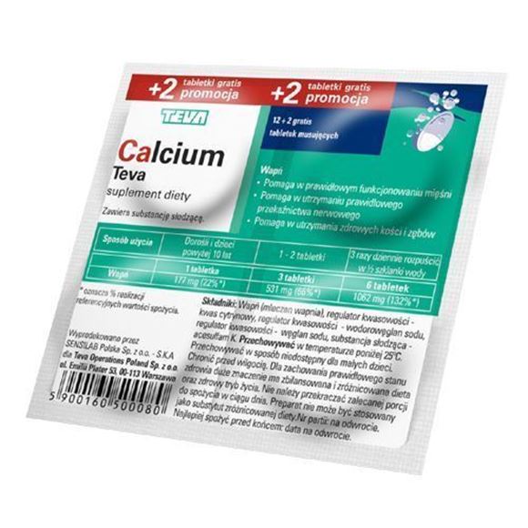 Obrazek Calcium Teva 14 tabletek musujących 