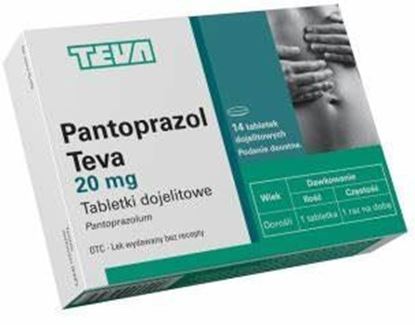 Obrazek Pantoprazol Teva 20mg 14 tabletek