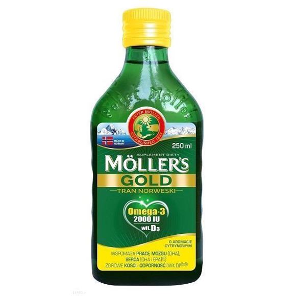 Obrazek Mollers Gold Tran Norweski 250 ml