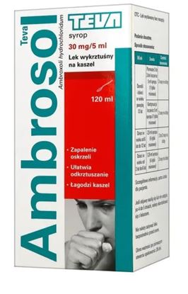 Obrazek Ambrosol Teva syrop 30mg/5ml 120 ml