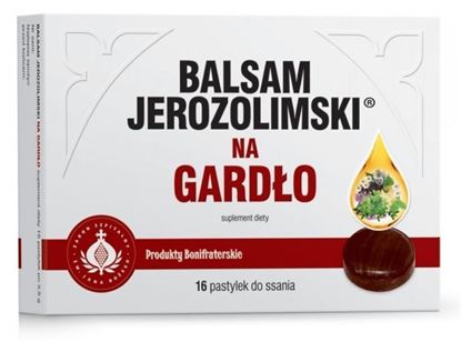 Obrazek Balsam Jerozolimski na gardło 16 pastylek