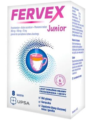 Obrazek Fervex Junior 8 saszetek