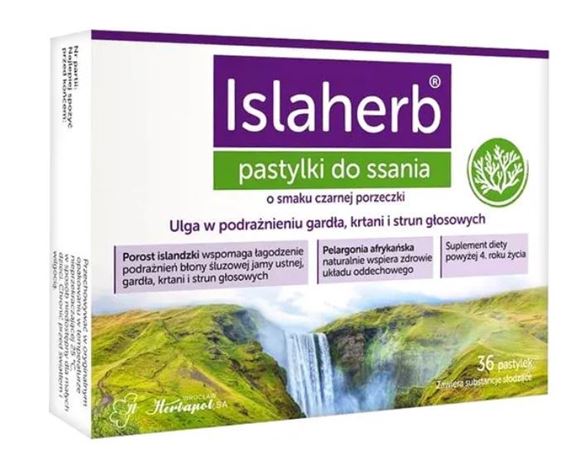 Obrazek Islaherb pastylki do ssania 36 sztuk