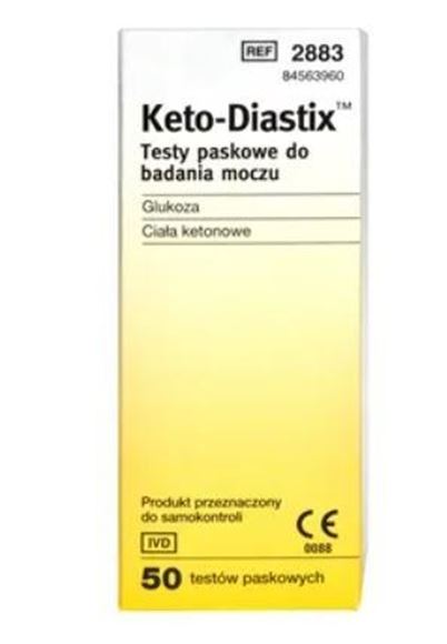 Obrazek Keto-Diastix test 50 pasków