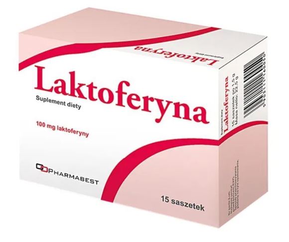 Obrazek Laktoferyna 100 mg 15 saszetek