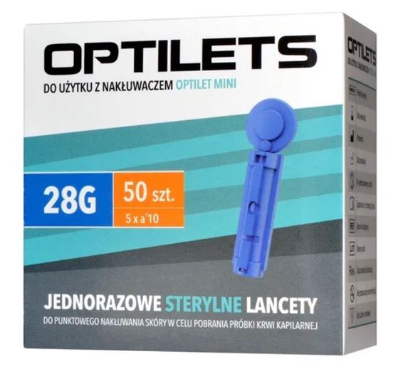 Obrazek Lancety OPTILETS 50 sztuk