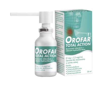 Obrazek Orofar Total Action aerozol 30 ml